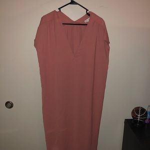 Pink, long dress